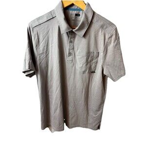 511 Tactical Mens Shirt Size M Short Sleeve Gray Outdoor Collard Pockets